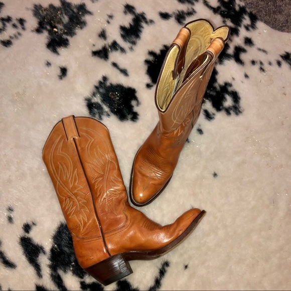 Justin Boots Style 7 4578 RN 7 4579 size 4 1/2C Youth Cowgirl Boots 4.5 - Picture 2 of 12